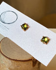 EL026-16 Ancient Peridot Studs