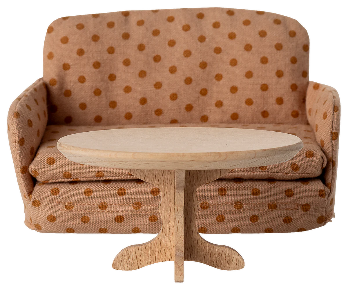 Oval Coffee Table, Mouse - Nature