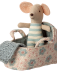 Carry Cot, Baby Mouse - Blue
