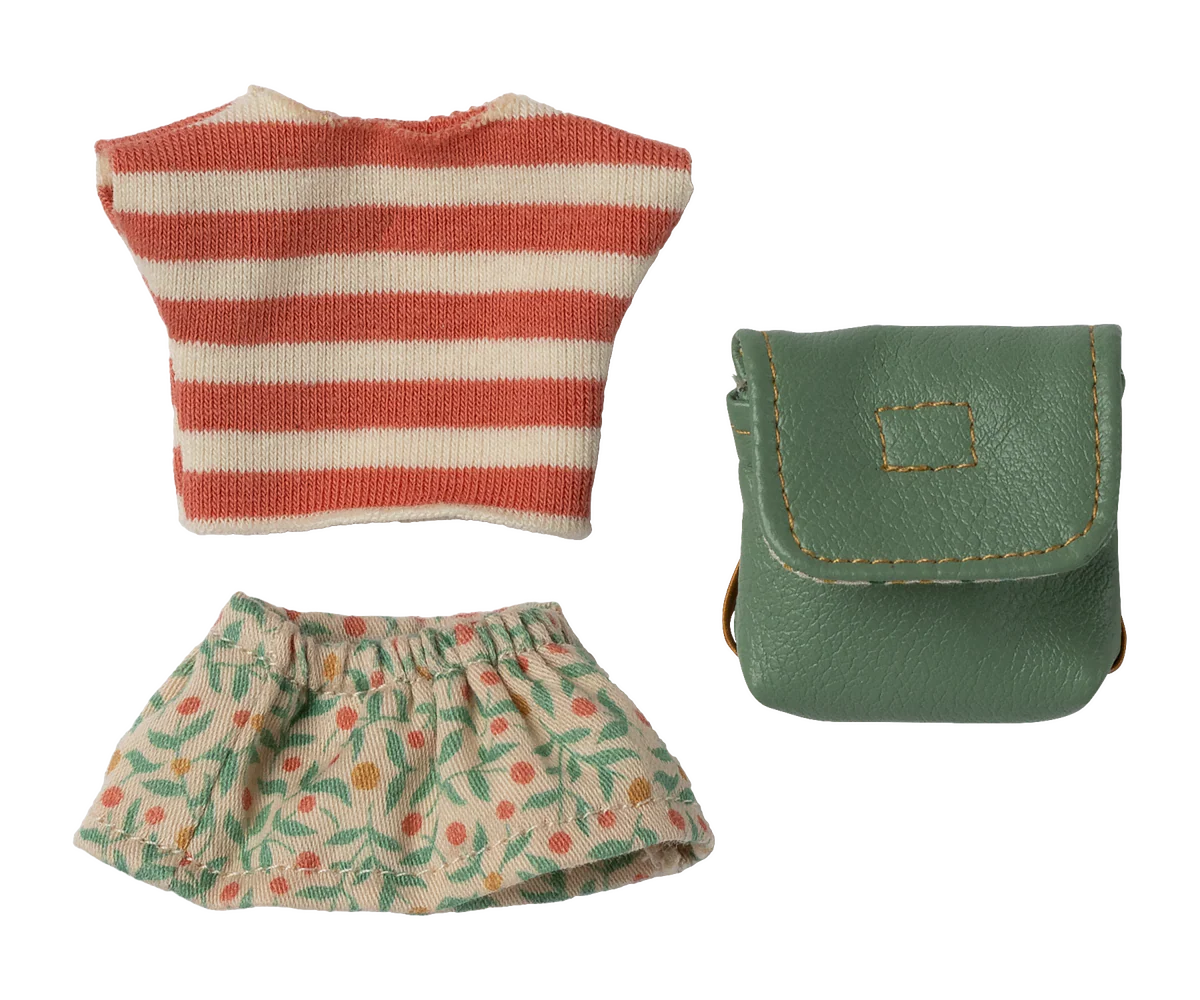 Clothes and bag, Big sister mouse - Green