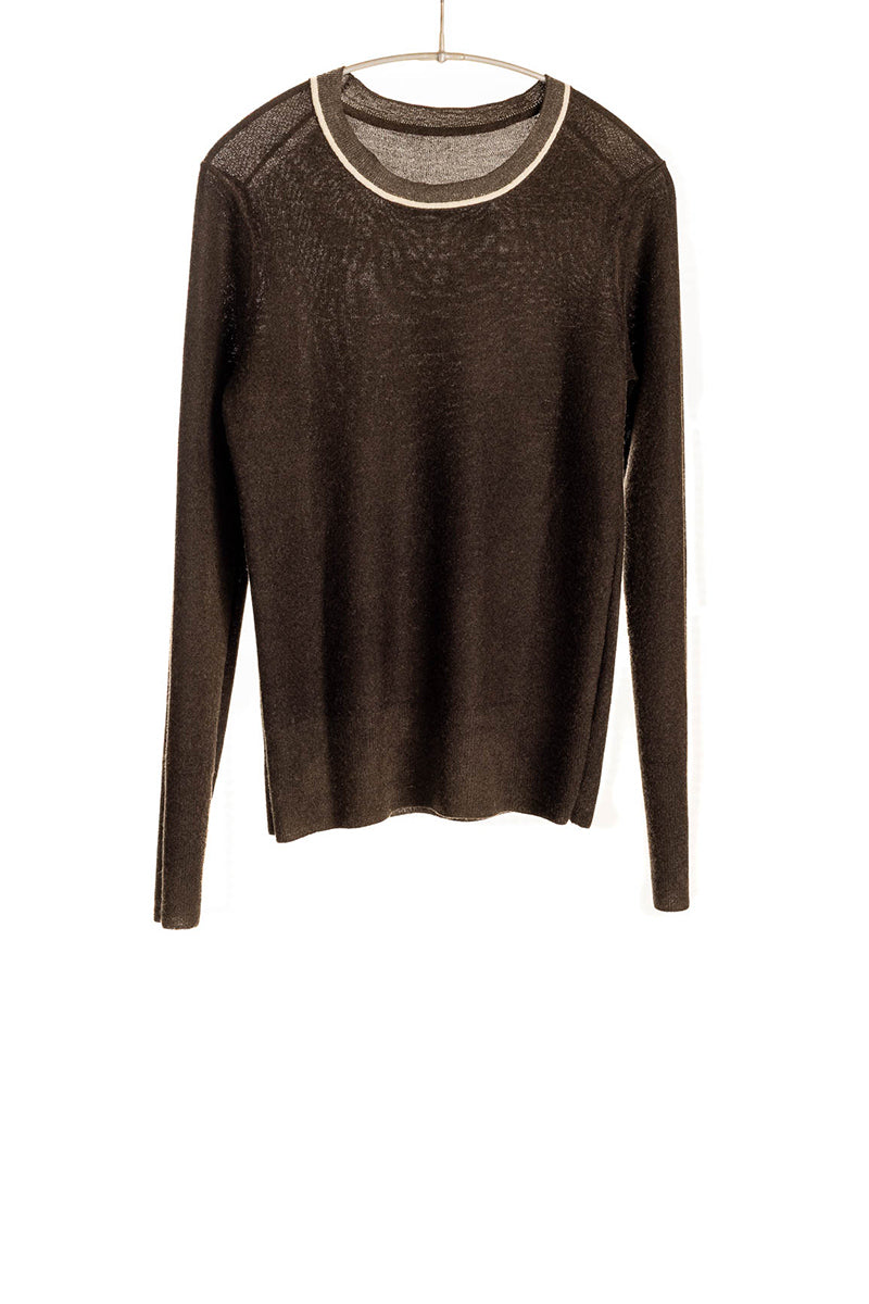 Reversible Printed Crew - Black Olive