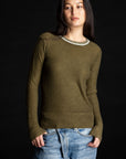 Printed Crew OLIVE