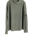 Cashmere Shaker Pullover - Sage