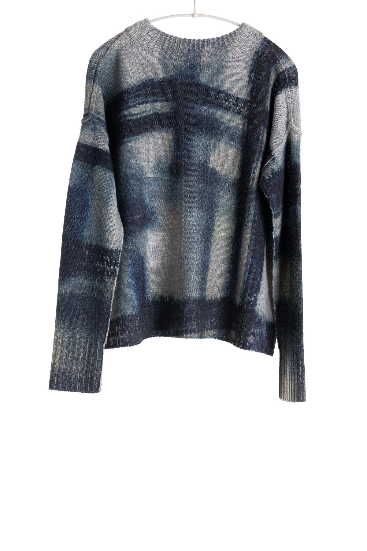Painted Plaid Crew INDIGO