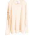 Cashmere Textured Pullover - Ecru