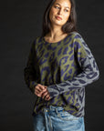 Reversible Leopard Pullover THUNDER/FOREST