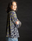 Reversible Leopard Pullover THUNDER/FOREST