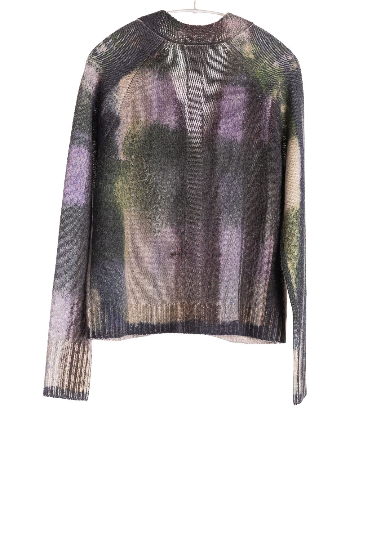 Painted Plaid Cardigan LILAC