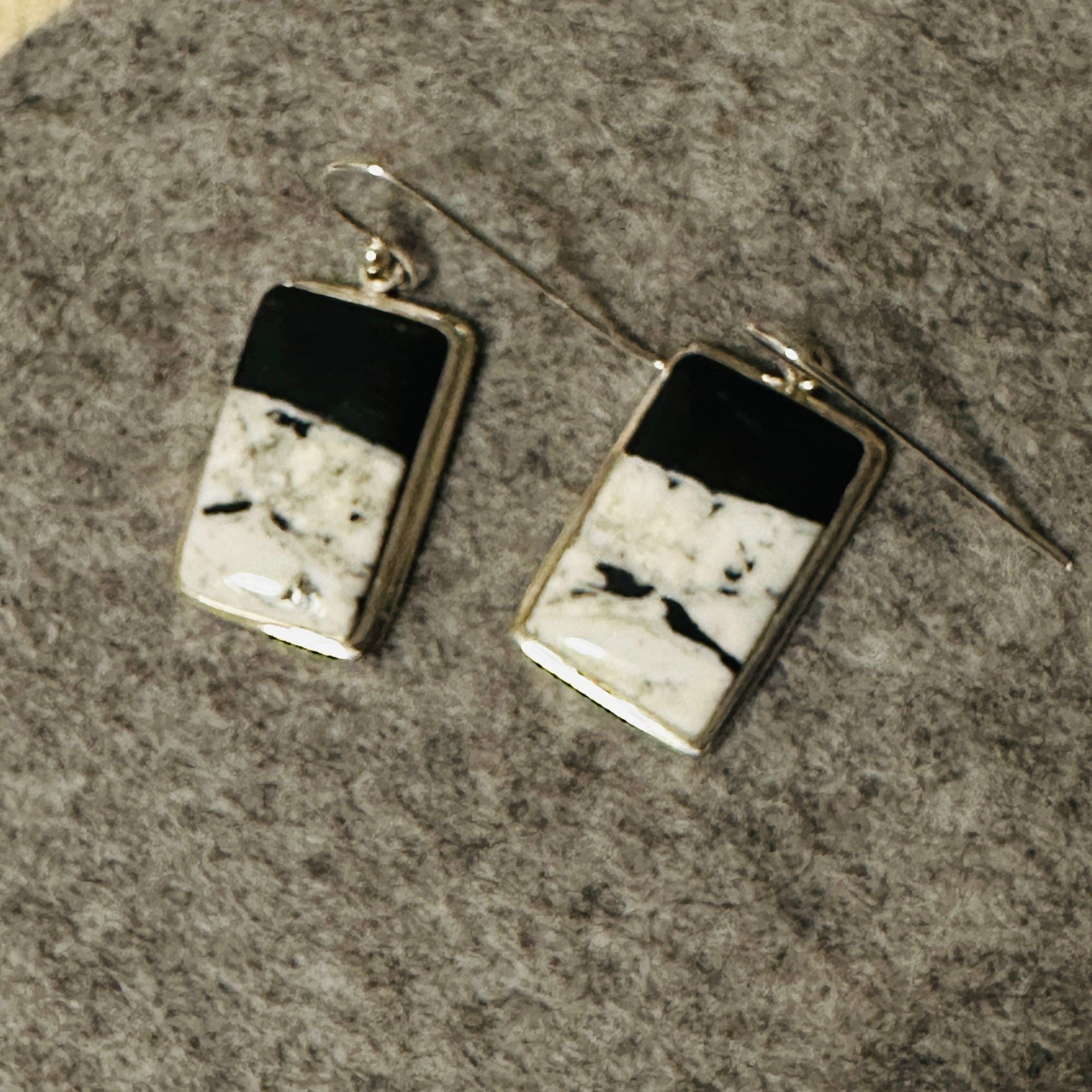 White Buffalo SS Earrings - Horizontal
