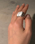 White Buffalo SS Ring - Square