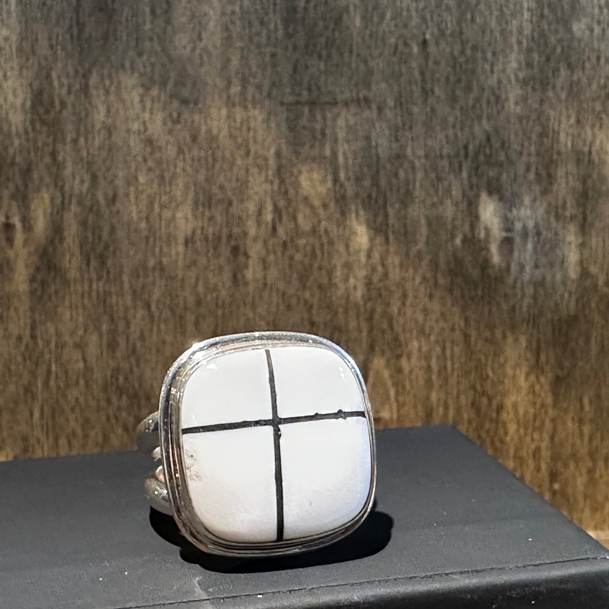 White Buffalo SS Ring - Square