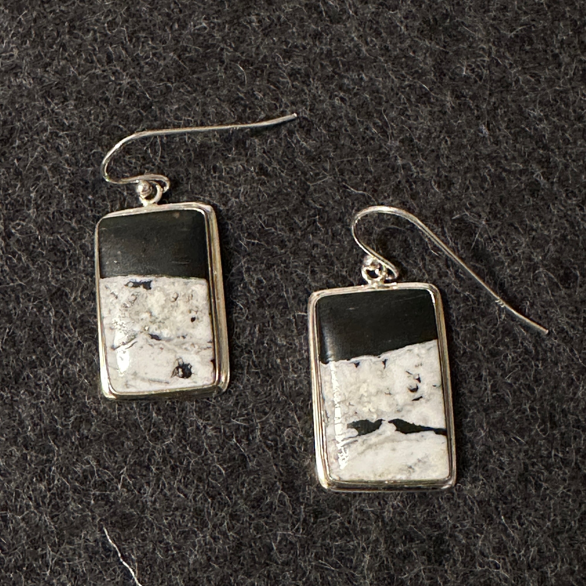 White Buffalo SS Earrings - Horizontal