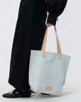 Hana Canvas Tote - Mist Vachetta