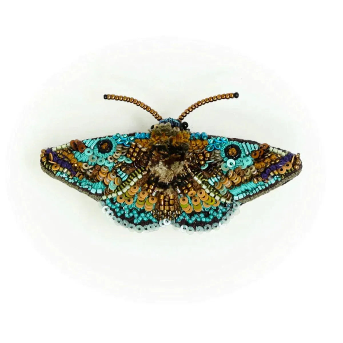 Lanipes Moth Brooch