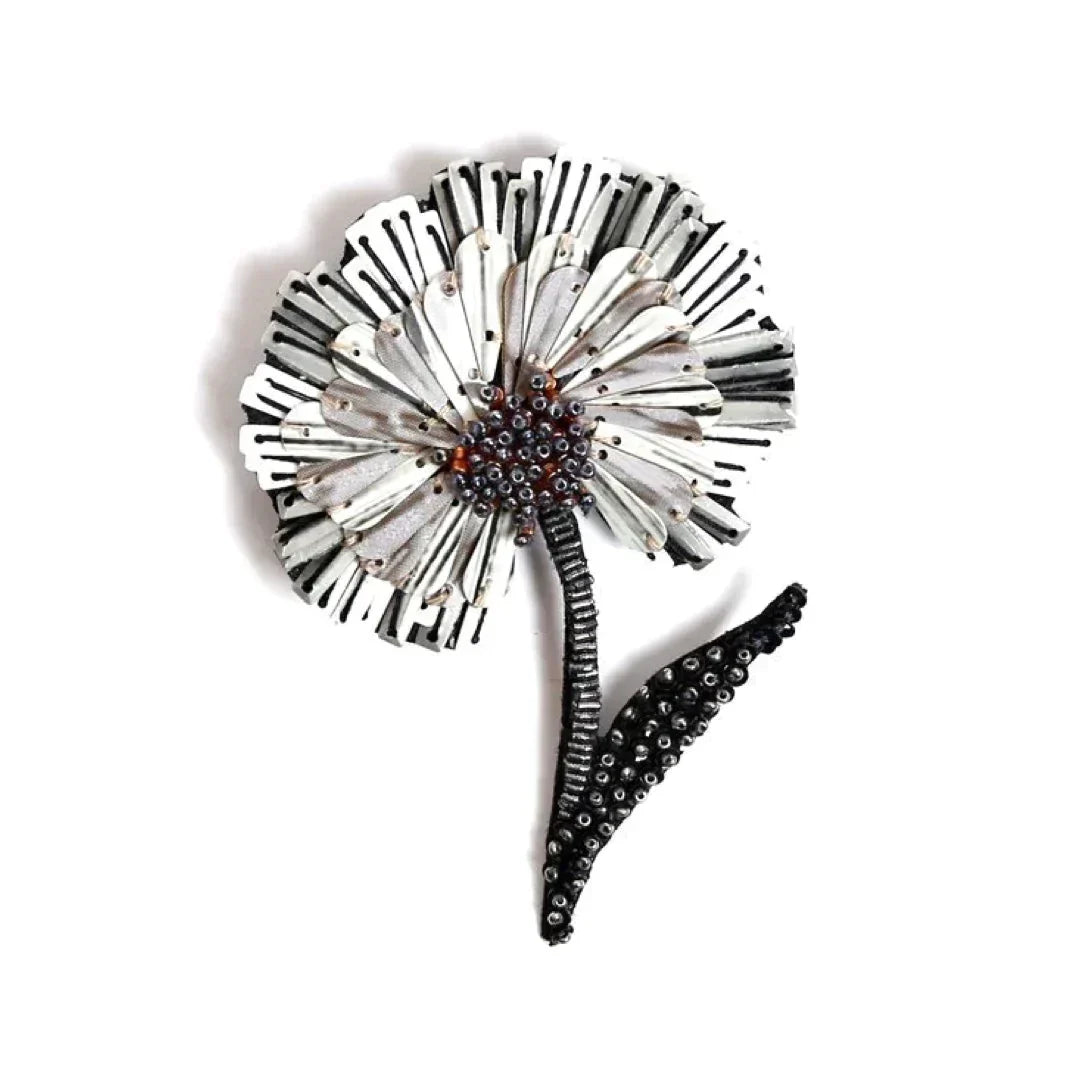 Ruffle Flower Brooch