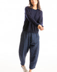 S405 L/S Relaxed Crew - Navy