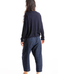 S405 L/S Relaxed Crew - Navy