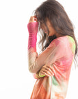 S441P Painted Cardigan - Rose