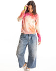 S441P Painted Cardigan - Rose