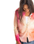 S441P Painted Cardigan - Rose