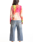 S441P Painted Cardigan - Rose