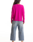 S442B V-Neck Pullover - Magenta