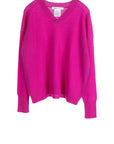 S442B V-Neck Pullover - Magenta
