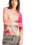 S446P Painted Crew L/S - Rose