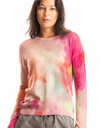 S446P Painted Crew L/S - Rose