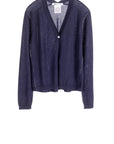 S447 One Button Cardigan - Navy