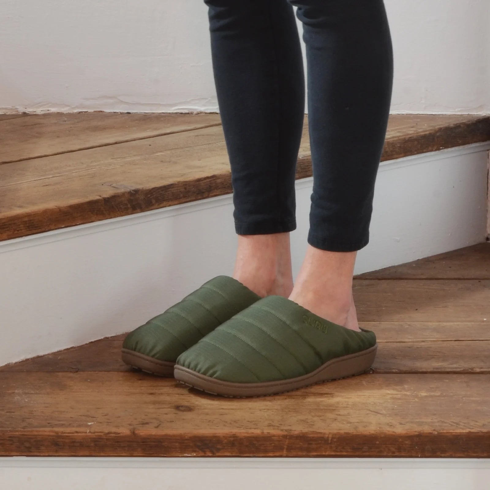 Subu Nannen Outdoor Slippers : Olive