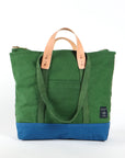 Small Zipper Tote - Pine/Ocean