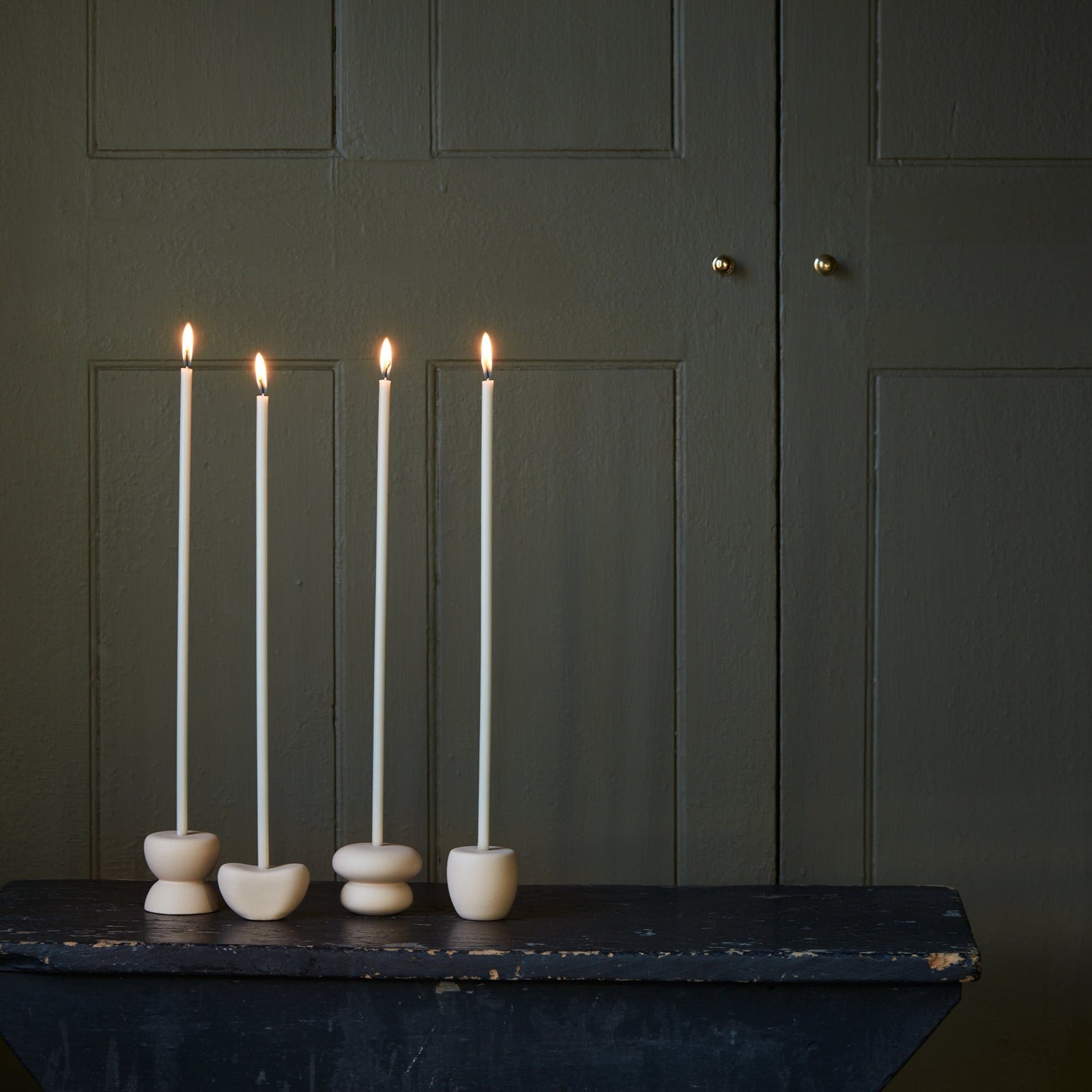 Long Stem Candles - Beeswax - Salt