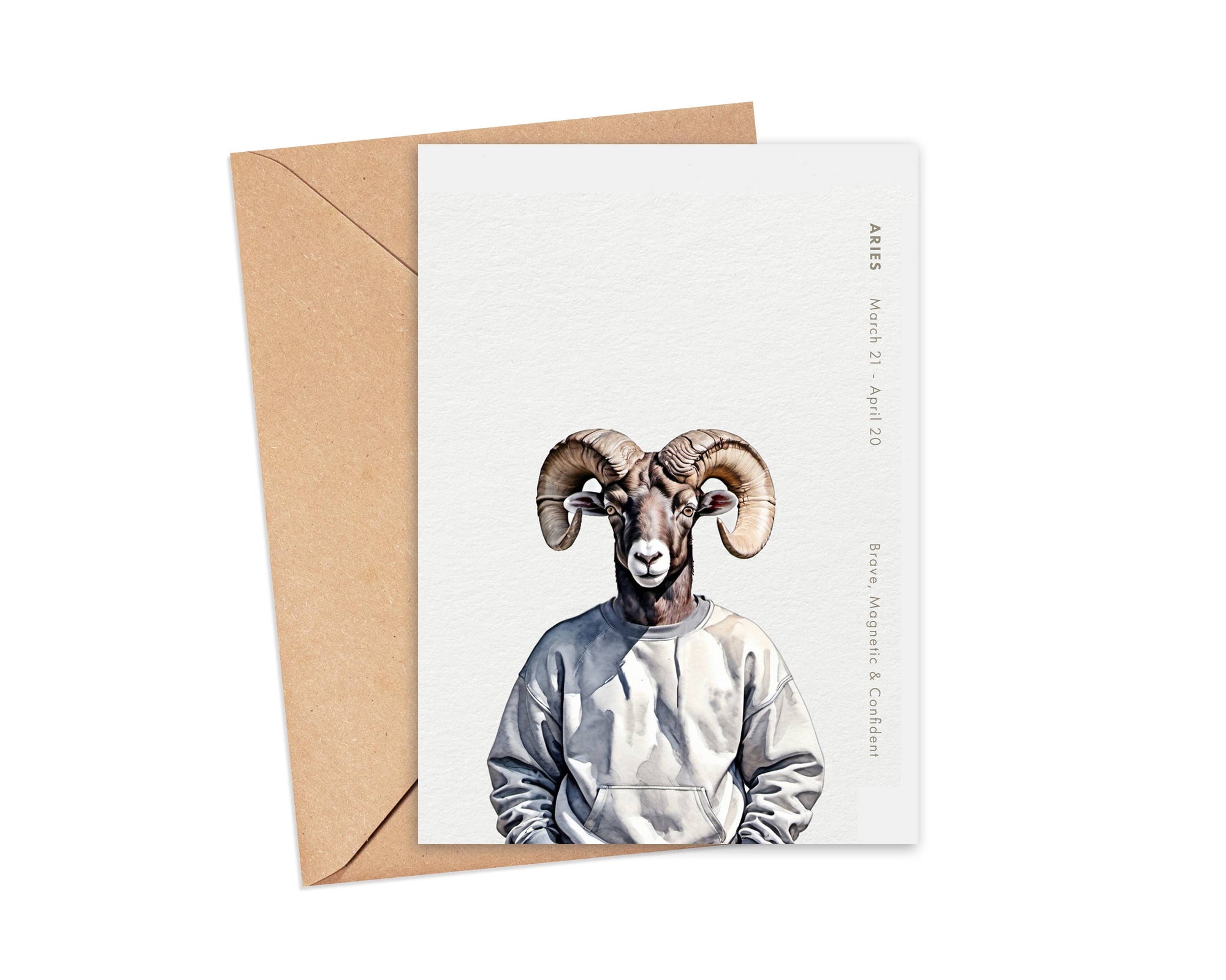Zodiac Aries Card