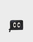 Frodo Black Leather Zip Around Wallet - Look Up 👀