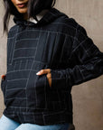 Crosshatch Quilted Hoodie