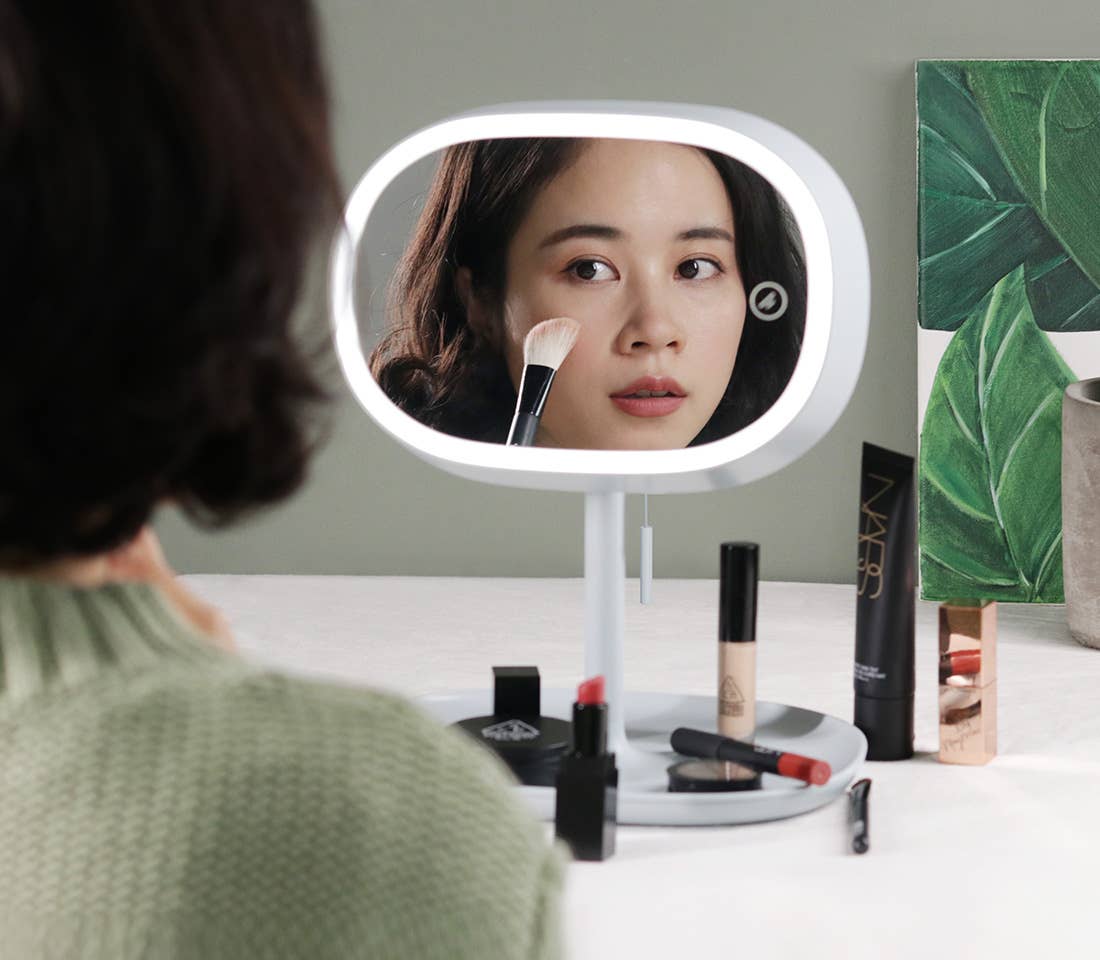 Mirror Lamp - Rechargeable Cosmetic Vanity Mirror / Table Lamp