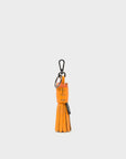 Queen Callie Marie Charm - Flamingo Orange Leather Keychain