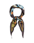 "Ethereal Mirage" Silk Diamond Neckerchief - Dark Brown