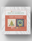 Cozy Holidays Paint by Number Kit + Travel Easel