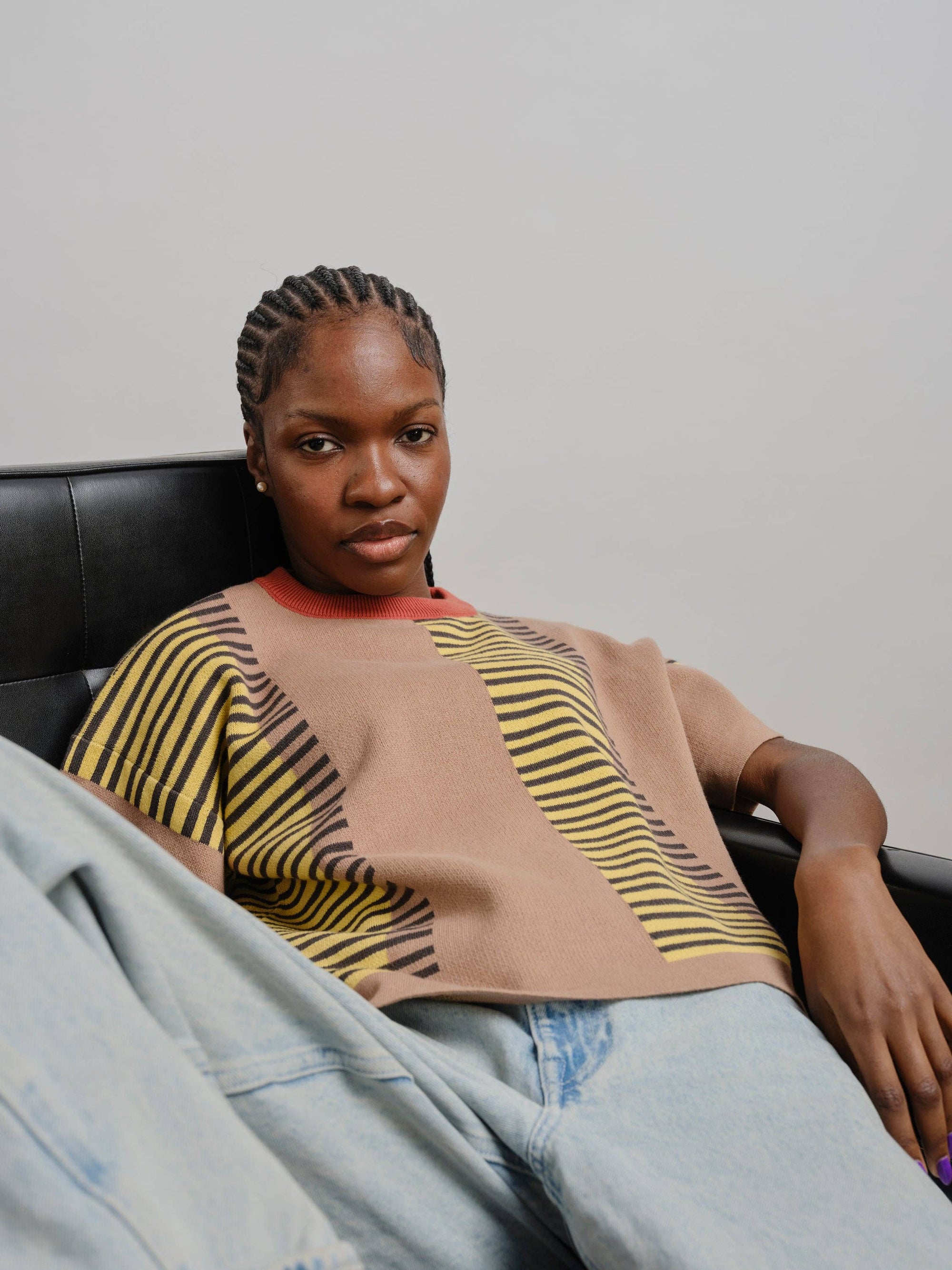 Benita Sweater Tee - Ochre