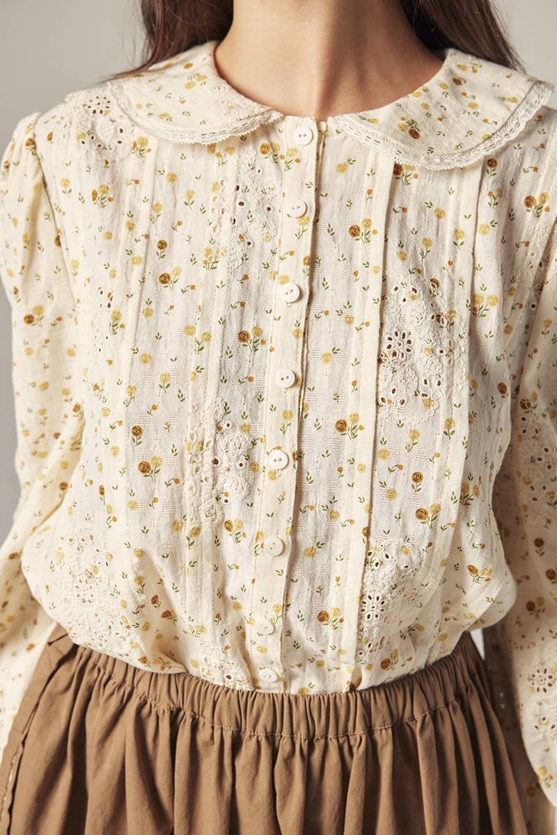 Romantic Peter Pan Collar Shirt