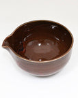 Yukiakari Katakuchi Matcha Bowl With Spout - Yuzu Aka