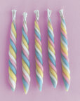 Twisted Marshmallow Candles