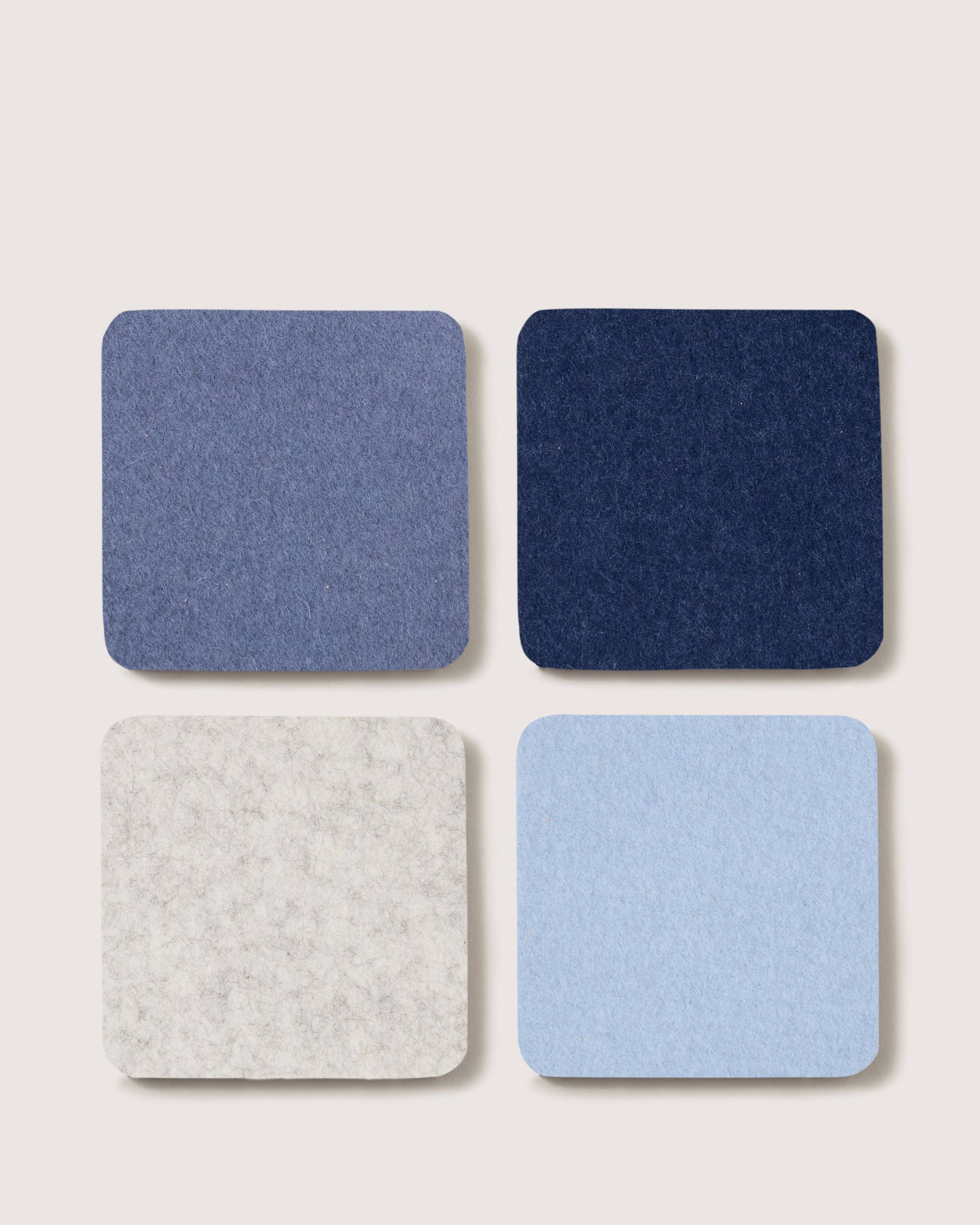 Bierfilzl Merino Wool Square Coaster Multi 4 pk Social Hour