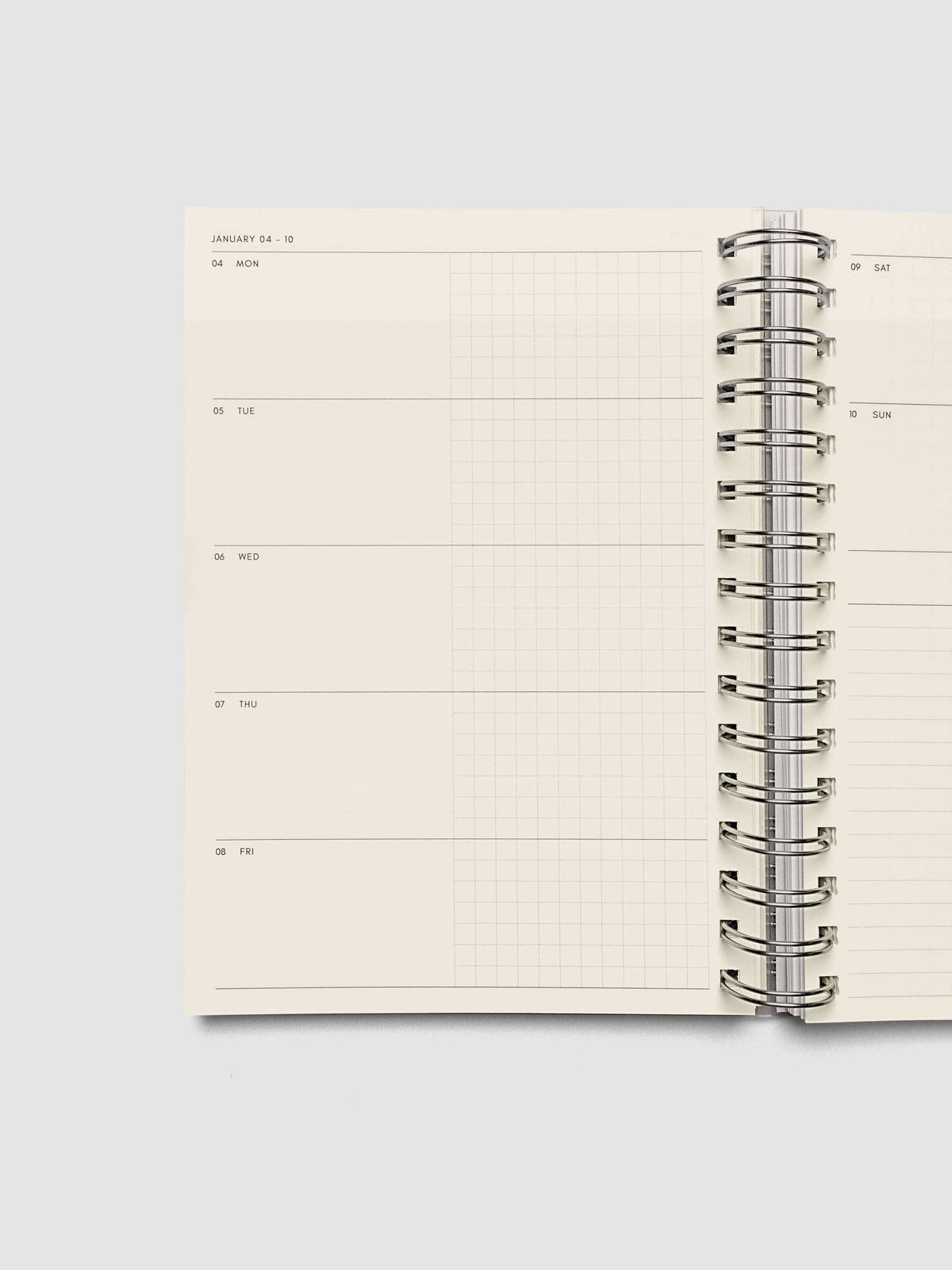 Weekly Horizontal Spiral Notebook | 2026-2027 Academic Year