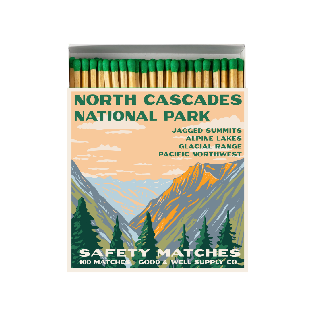 North Cascades Safety Matches / Vintage National Park Series