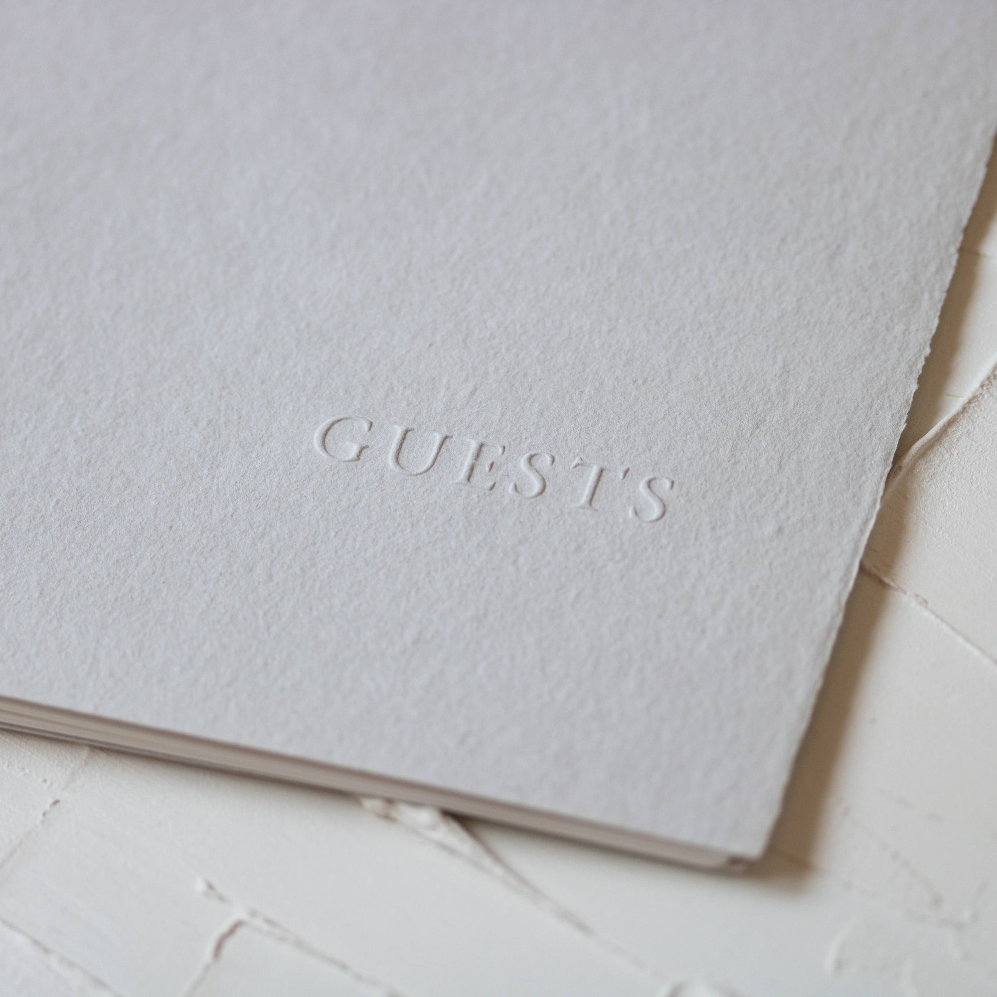 Stone Handmade Paper Stitched Guestbook