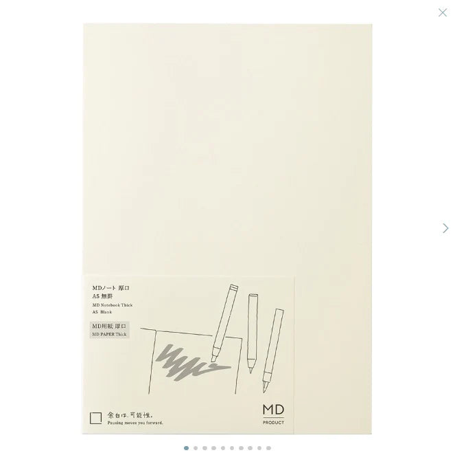 MD A5 THICK Notebook, BLANK