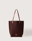 Hana Canvas Tote - Currant Brown